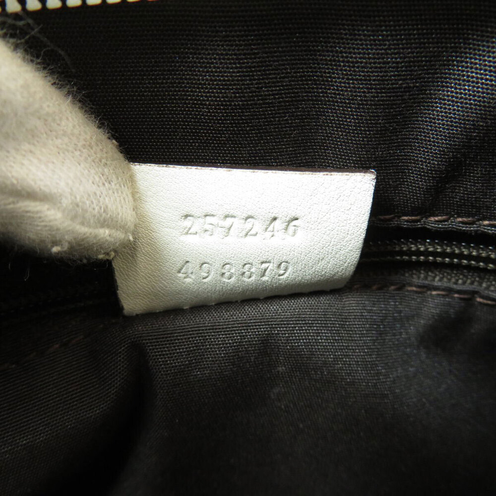 Gucci Logo Motif Shoulder Bag Canvas Leather - Picture 7 of 11